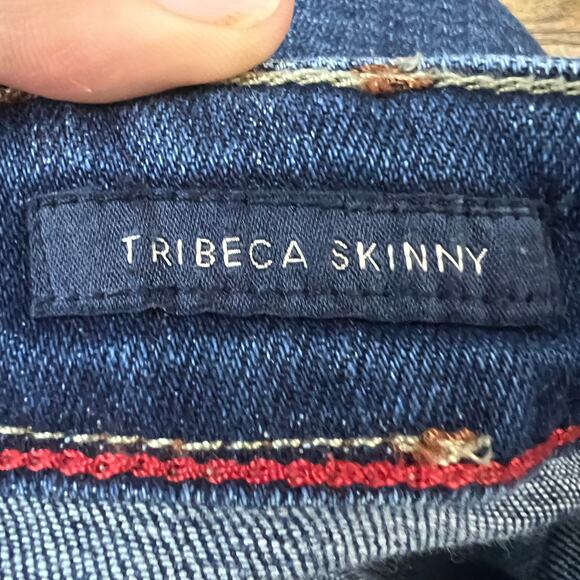 Tommy Hilfiger Tribeca Skinny Jeans Women’s Size 8 Dark Wash Mid Rise Stretch - Picture 7 of 11